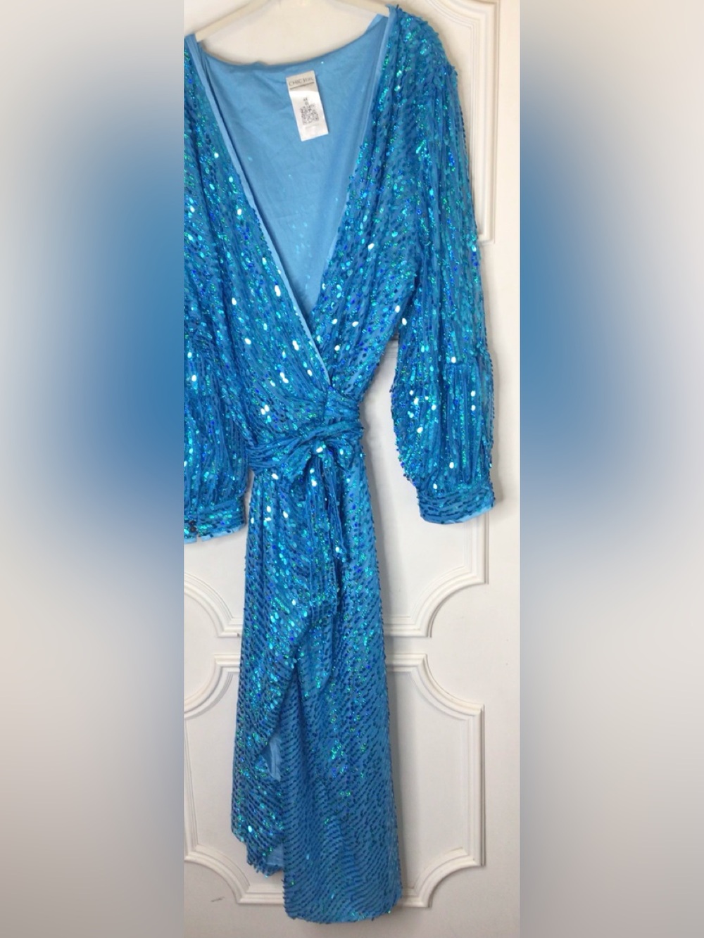 Sequined Wrap Dress Size 4X